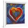 Pop Art Heart Icon-Howie Green-Framed Giclee Print