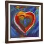 Pop Art Heart Icon-Howie Green-Framed Giclee Print