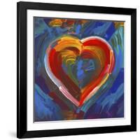 Pop Art Heart Icon-Howie Green-Framed Giclee Print