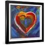 Pop Art Heart Icon-Howie Green-Framed Giclee Print