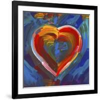 Pop Art Heart Icon-Howie Green-Framed Giclee Print