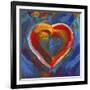 Pop Art Heart Icon-Howie Green-Framed Giclee Print