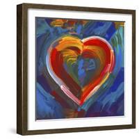 Pop Art Heart Icon-Howie Green-Framed Giclee Print