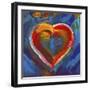 Pop Art Heart Icon-Howie Green-Framed Giclee Print