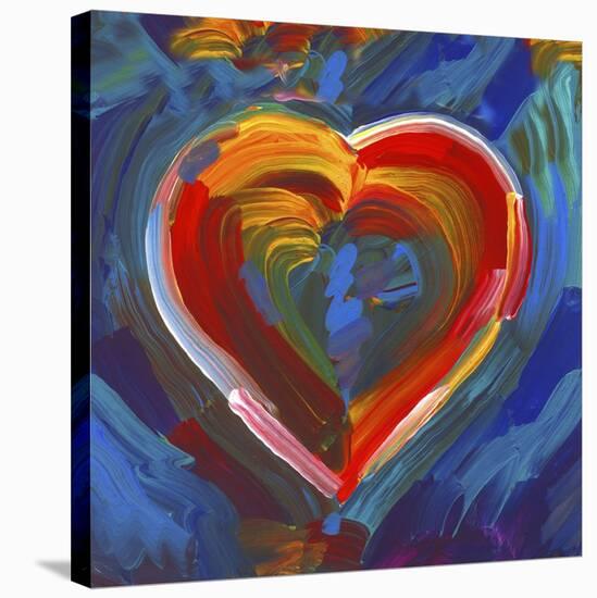 Pop Art Heart Icon-Howie Green-Stretched Canvas