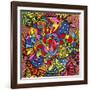 Pop Art Heart Swirls-Howie Green-Framed Giclee Print