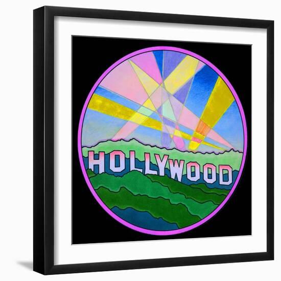 Pop Art Hollywood Circle-Howie Green-Framed Giclee Print