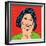 Pop Art Illustration of a Laughing Woman-Eva Andreea-Framed Art Print