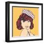 Pop Art Illustration of a Sad Woman-Eva Andreea-Framed Art Print