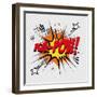 Pop Art Ka-Pow-DAVIDS47-Framed Art Print