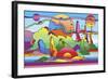 Pop Art Landscape 116-Howie Green-Framed Giclee Print