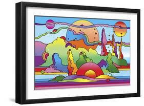 Pop Art Landscape 116-Howie Green-Framed Giclee Print