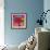 Pop Art Lightning Heart Circle-Howie Green-Framed Giclee Print displayed on a wall