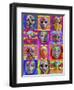 Pop Art Masks-Howie Green-Framed Premium Giclee Print