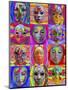 Pop Art Masks-Howie Green-Mounted Giclee Print