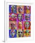 Pop Art Masks-Howie Green-Framed Giclee Print