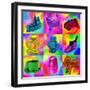 Pop Art Monopoly Pieces-Howie Green-Framed Giclee Print