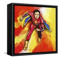 Pop Art Mr Superhero-Howie Green-Framed Stretched Canvas