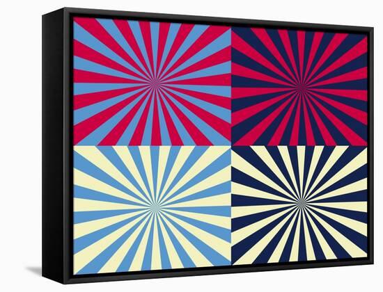 Pop Art Nova by Four Yellow Blue and Red-Luis Stortini Sabor aka CVADRAT-Framed Stretched Canvas