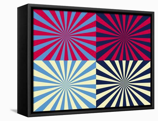 Pop Art Nova by Four Yellow Blue and Red-Luis Stortini Sabor aka CVADRAT-Framed Stretched Canvas