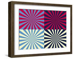 Pop Art Nova by Four Yellow Blue and Red-Luis Stortini Sabor aka CVADRAT-Framed Art Print