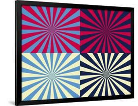 Pop Art Nova by Four Yellow Blue and Red-Luis Stortini Sabor aka CVADRAT-Framed Art Print