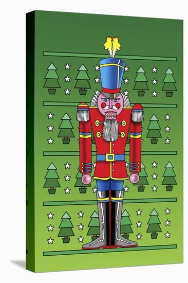 Pop Art Nutcracker-Howie Green-Stretched Canvas