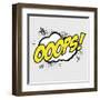 Pop Art Ooops-DAVIDS47-Framed Art Print