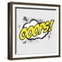 Pop Art Ooops-DAVIDS47-Framed Art Print