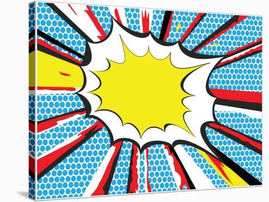 Pop Art or Comic Book Style Explosion-Will did this-Stretched Canvas