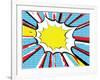 Pop Art or Comic Book Style Explosion-Will did this-Framed Art Print