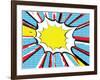 Pop Art or Comic Book Style Explosion-Will did this-Framed Art Print