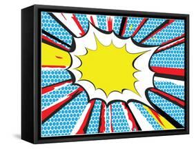 Pop Art or Comic Book Style Explosion-Will did this-Framed Stretched Canvas