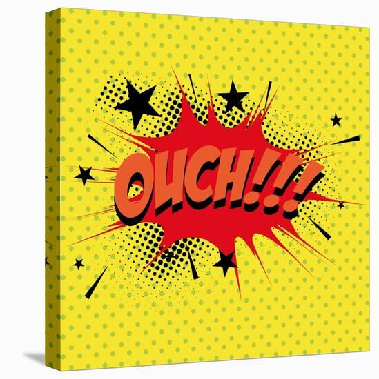 Pop Art Ouch-DAVIDS47-Stretched Canvas