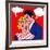Pop Art Painting of Couple-UltraPop-Framed Art Print