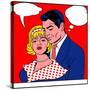 Pop Art Painting of Couple-UltraPop-Stretched Canvas