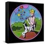 Pop Art Pan Circle-Howie Green-Framed Stretched Canvas