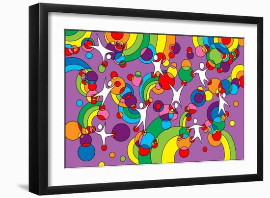 Pop Art Playground-Howie Green-Framed Giclee Print