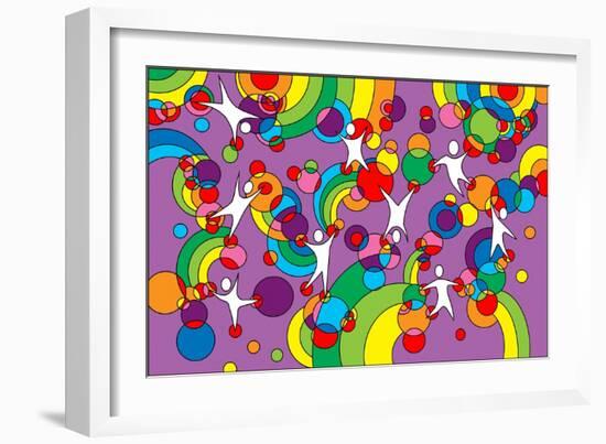 Pop Art Playground-Howie Green-Framed Giclee Print