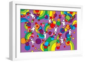 Pop Art Playground-Howie Green-Framed Giclee Print