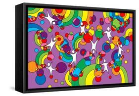 Pop Art Playground-Howie Green-Framed Stretched Canvas