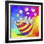 Pop-Art Popcorn Bowl-Howie Green-Framed Giclee Print