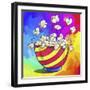 Pop-Art Popcorn Bowl-Howie Green-Framed Giclee Print