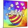 Pop-Art Popcorn Bowl-Howie Green-Mounted Giclee Print