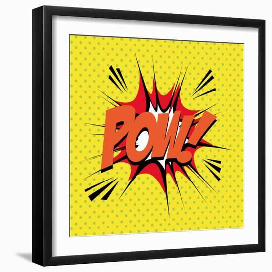 Pop Art Pow-DAVIDS47-Framed Art Print