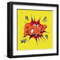 Pop Art Pow-DAVIDS47-Framed Art Print