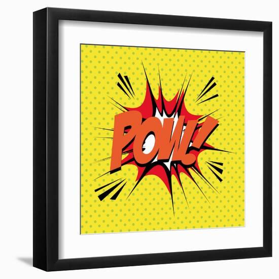 Pop Art Pow-DAVIDS47-Framed Art Print