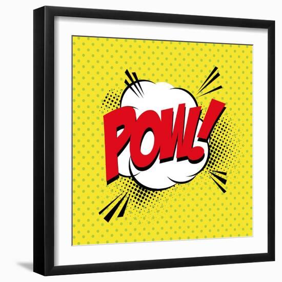 Pop Art Pow-DAVIDS47-Framed Art Print