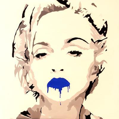 Madonna Pop Art Blue Lips