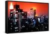 Pop Art - Red Night View - New York City - United States-Philippe Hugonnard-Framed Stretched Canvas